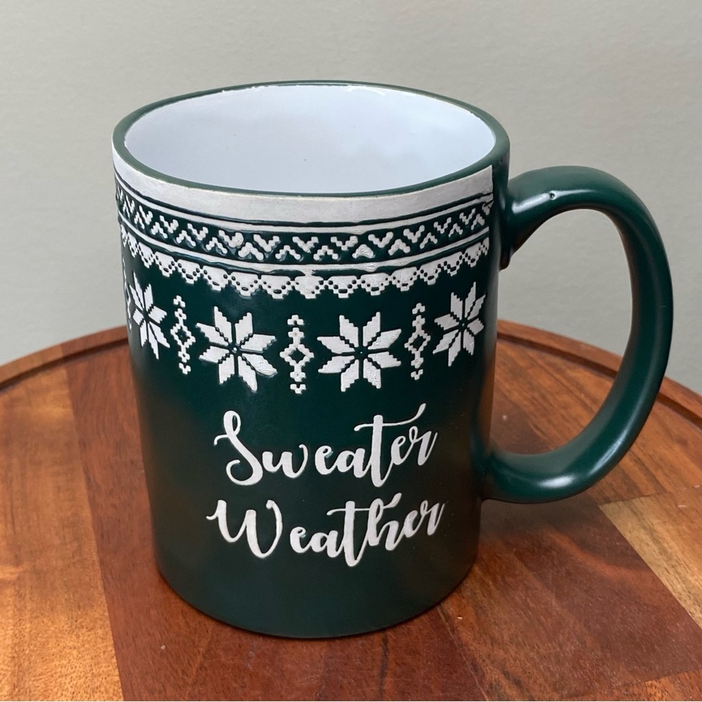Sweater Whether Holiday Fall Winter Mug, NWOT